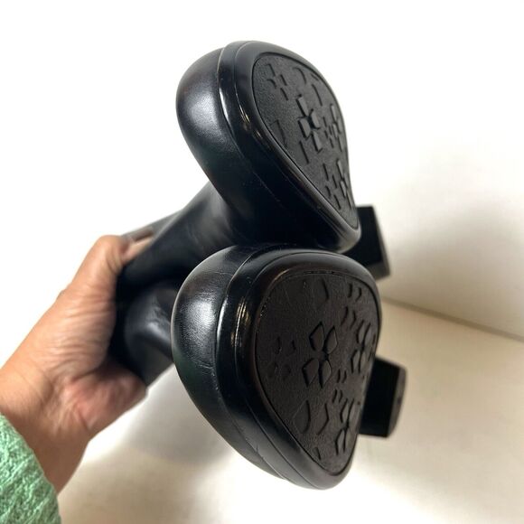 Naturalizer N5 Comfort Heel Ankle Boots Womens Sz 9M Black Leather Zip Up Casual - Picture 7 of 11